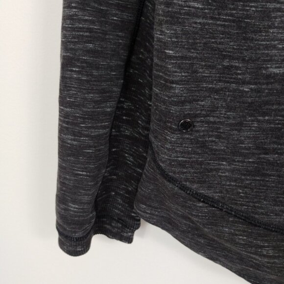Lululemon Exhalation Pullover II Sz 8 Gray Casual Terry Yoga Gym Loose - Picture 7 of 8